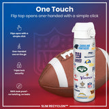ION8 Leak Proof NFL Water Bottle, Recyclon, Multi Teams, 500ml (18oz)