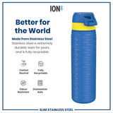 ION8 Leak Proof NFL Water Bottle, Stainless Steel, Los Angeles Rams, 600ml (20oz)