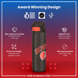 ION8 Leak Proof NFL Water Bottle, Stainless Steel, Cleveland Browns, 600ml (20oz)