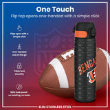 ION8 Leak Proof NFL Water Bottle, Stainless Steel, Cincinnati Bengals, 600ml (20oz)