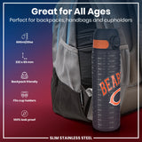 ION8 Leak Proof NFL Water Bottle, Stainless Steel, Chicago Bears, 600ml (20oz)