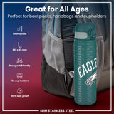 ION8 Leak Proof NFL Water Bottle, Stainless Steel, Philadelphia Eagles, 600ml (20oz)