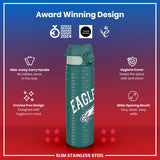 ION8 Leak Proof NFL Water Bottle, Stainless Steel, Philadelphia Eagles, 600ml (20oz)