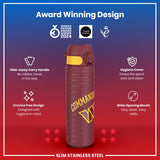 ION8 Leak Proof NFL Water Bottle, Stainless Steel, Washington Commanders, 600ml (20oz)