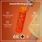 ION8 Leak Proof Slim Water Bottle, Recyclon, Music, 500ml (18oz)