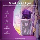 ION8 Leak Proof Slim Water Bottle, Recyclon, Princess, 500ml (18oz)