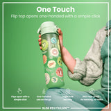 ION8 Leak Proof Slim Water Bottle, Recyclon, Eco, 500ml (18oz)