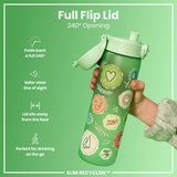 ION8 Leak Proof Slim Water Bottle, Recyclon, Eco, 500ml (18oz)