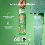ION8 Leak Proof Slim Water Bottle, Recyclon, Eco, 500ml (18oz)