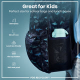 ION8 Leak Proof Kids Water Bottle, Recyclon, Crocodiles, 350ml (12oz)