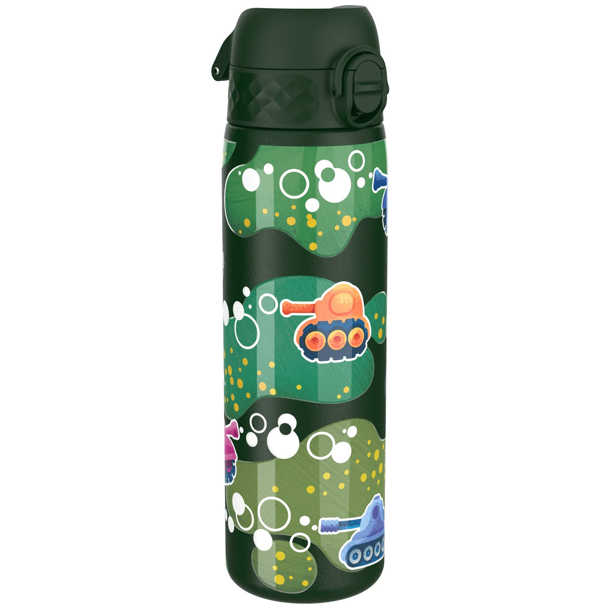 ION8 Leak Proof Slim Water Bottle, Stainless Steel, Tanks, 600ml (20oz)