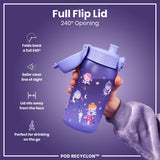 ION8 Leak Proof Kids Water Bottle, Recyclon, Fairies, 350ml (12oz)