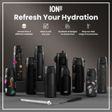 ION8 Leak Proof Slim Water Bottle, Stainless Steel, Celestial, 600ml (20oz)