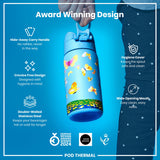 ION8 Leak Proof Thermal Steel Water Bottle, Insulated, Butterfly Catcher, 320ml (11oz)