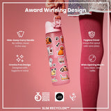 ION8 Leak Proof Slim Water Bottle, Recyclon, Dogs, 500ml (18oz)
