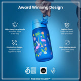 ION8 Leak Proof Kids Water Bottle, Recyclon, Flamingos, 350ml (12oz)