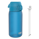 ION8 Leak Proof Small Water Bottle With Straw, Recyclon, Blue, 350ml (12oz)