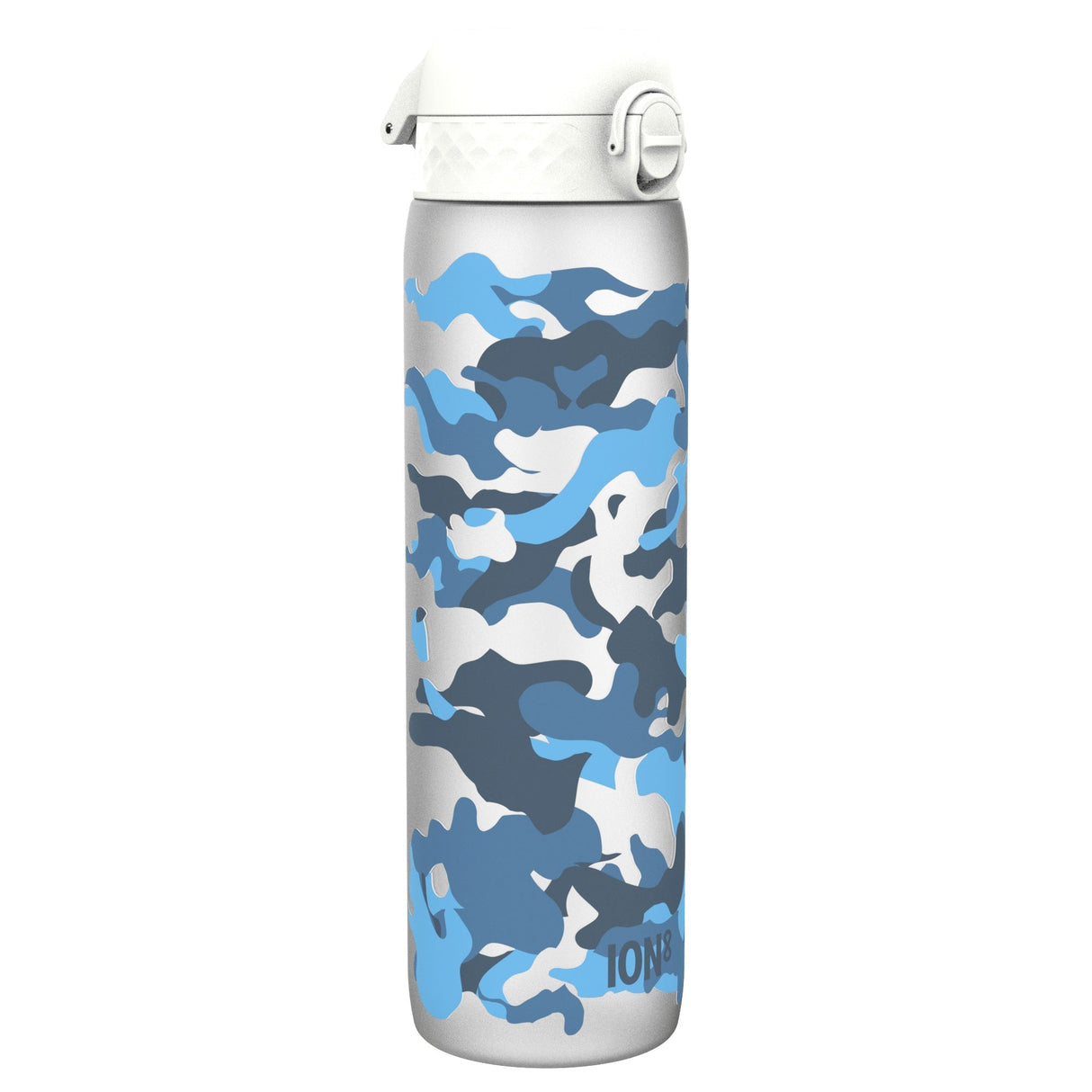 ION8 Leak Proof 1 Litre Water Bottle with Times to Drink, Recyclon, Camouflage, 1L