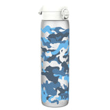 ION8 Leak Proof 1 Litre Water Bottle with Times to Drink, Recyclon, Camouflage, 1L