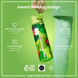 ION8 Leak Proof Slim Water Bottle, Stainless Steel, Bugs Life, 600ml (20oz)