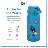 ION8 Leak Proof Kids Water Bottle, Recyclon, Cats, 350ml (12oz)
