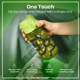 ION8 Leak Proof Kids Water Bottle, Recyclon, Cars, 350ml (12oz)