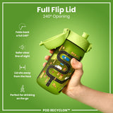 ION8 Leak Proof Kids Water Bottle, Recyclon, Cars, 350ml (12oz)