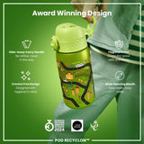 ION8 Leak Proof Kids Water Bottle, Recyclon, Cars, 350ml (12oz)