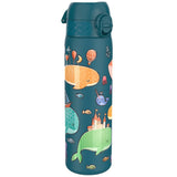 ION8 Leak Proof Slim Water Bottle, Stainless Steel, Whales, 600ml (20oz)