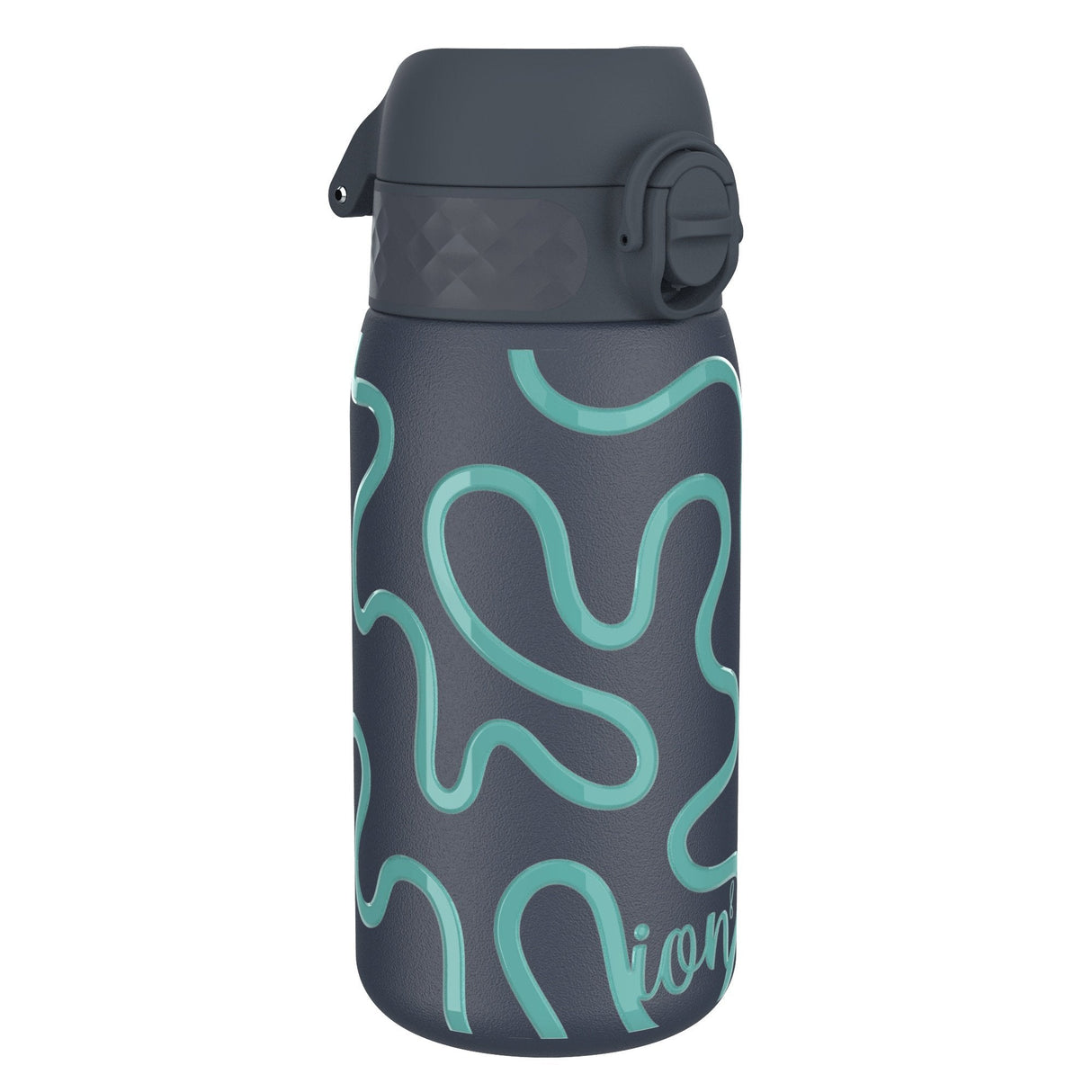 ION8 Leak Proof Thermal Steel Water Bottle, Insulated, Squiggly Line, 320ml (11oz)
