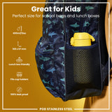 ION8 Leak Proof Kids Water Bottle, Stainless Steel, Yellow, 400ml (13oz)