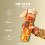 ION8 Leak Proof Slim Water Bottle, Recyclon, Camping, 500ml (18oz)