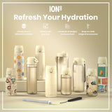 ION8 Leak Proof Slim Water Bottle, Recyclon, Camping, 500ml (18oz)