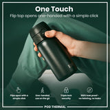ION8 Leak Proof Thermal Steel Water Bottle, Insulated, Dark Green, 320ml (11oz)