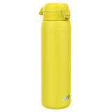 ION8 Leak Proof 1 Litre Water Bottle, Stainless Steel, Yellow, 1L