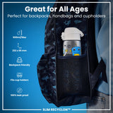 ION8 Leak Proof Slim Water Bottle, Recyclon, Robots, 500ml (18oz)