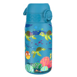 ION8 Leak Proof Kids Water Bottle, Stainless Steel, Sea Turtle, 400ml (13oz)