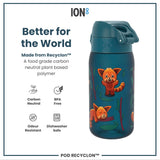 ION8 Leak Proof Kids Water Bottle, Recyclon, Red Pandas, 350ml (12oz)