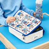 ION8 Kids Lunch Bag, Insulated, Robots, Medium