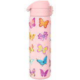 ION8 Leak Proof Slim Water Bottle, Stainless Steel, Butterfly, 600ml (20oz)