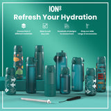 ION8 Leak Proof Thermal Steel Water Bottle, Insulated, Sharks, 320ml (11oz)