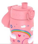 ION8 Leak Proof Slim Water Bottle, Stainless Steel, Unicorn Rainbow, 600ml (20oz)