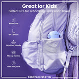 ION8 Leak Proof Kids Water Bottle, Stainless Steel, Hedgehogs, 400ml (13oz)
