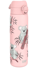 ION8 Leak Proof Slim Water Bottle, Stainless Steel, Koalas, 600ml (20oz)
