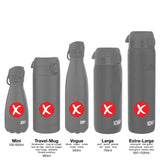 ION8 Leak Proof Water Bottle Accessory, Replacement Lid, Grey, Small / Medium