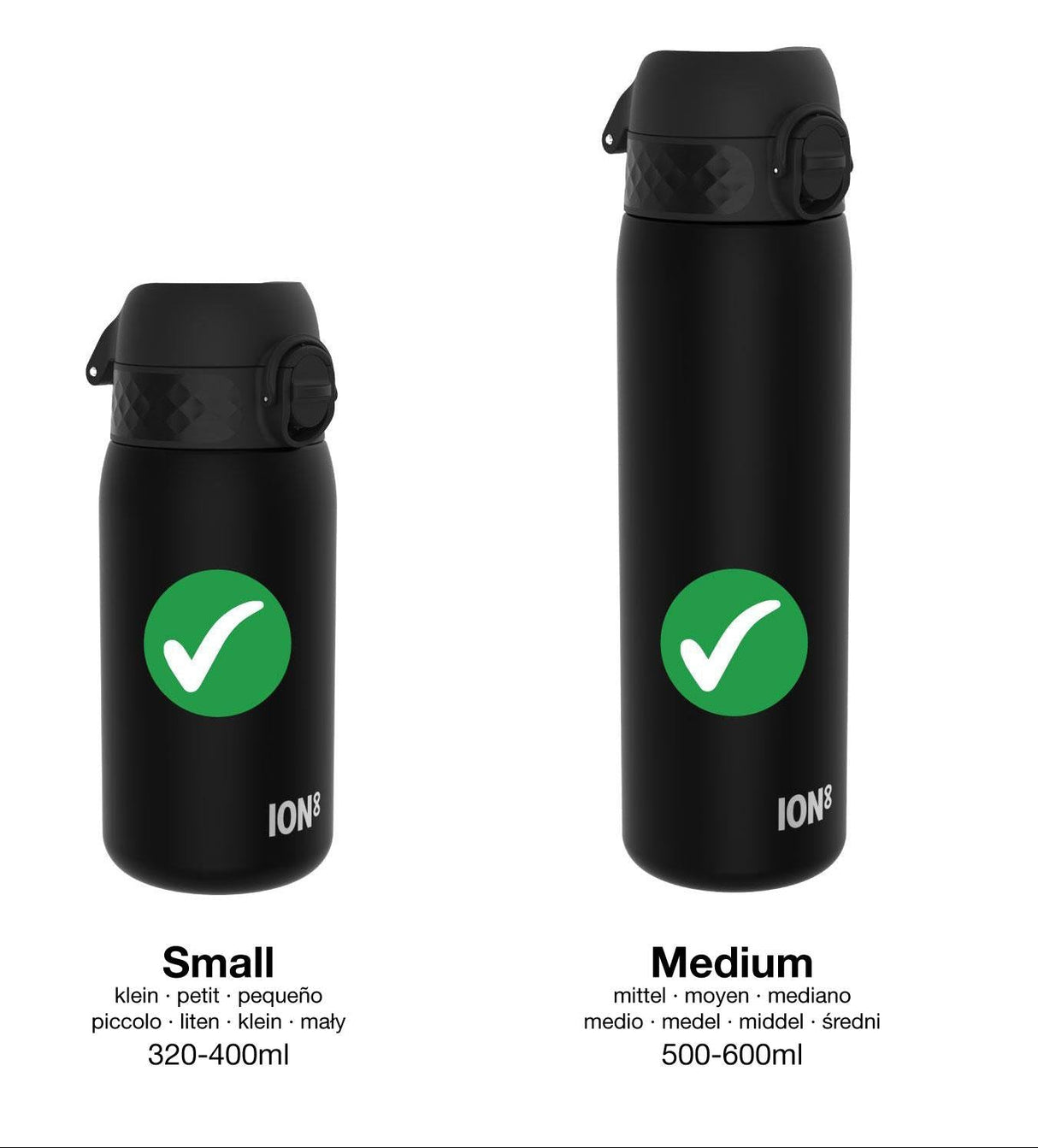 ION8 Leak Proof Water Bottle Replacement Lid, Aqua, Small / Medium