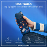 ION8 Leak Proof Kids Water Bottle, Recyclon, Gamer, 350ml (12oz)