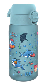 ION8 Leak Proof Kids Water Bottle, Recyclon, Sharks, 350ml (12oz)