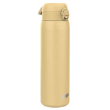 ION8 Leak Proof 1 Litre Water Bottle, Stainless Steel, Desert, 1L
