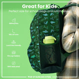 ION8 Leak Proof Water Bottle, Stainless Steel, Cars, 400ml (13oz)